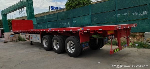 佛山华梁汽贸13米平板半挂车11米平板挂车厂家直销平板式半挂车图片