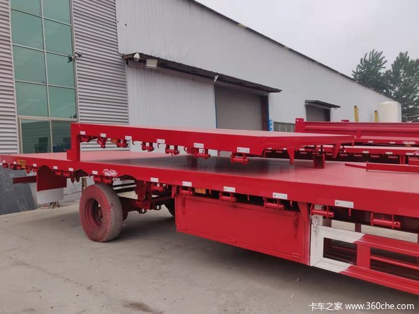 13.75米低平板，等宽板，可带等宽手续出售！双资质低平板半挂车图片