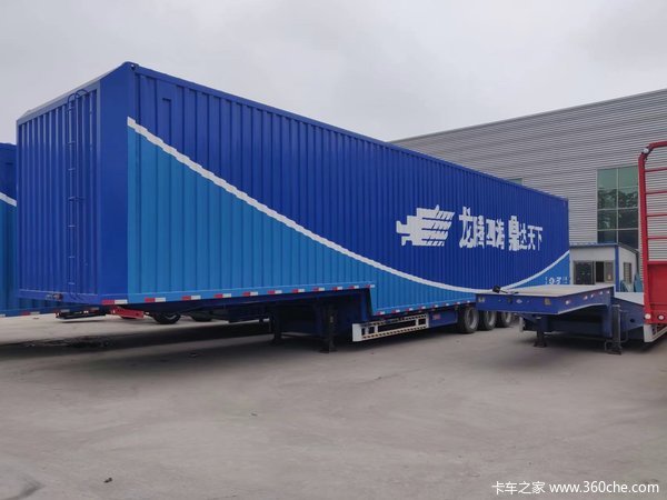专业订做各种尺寸集装箱半挂车，飞翼厢车集装箱式半挂车图片