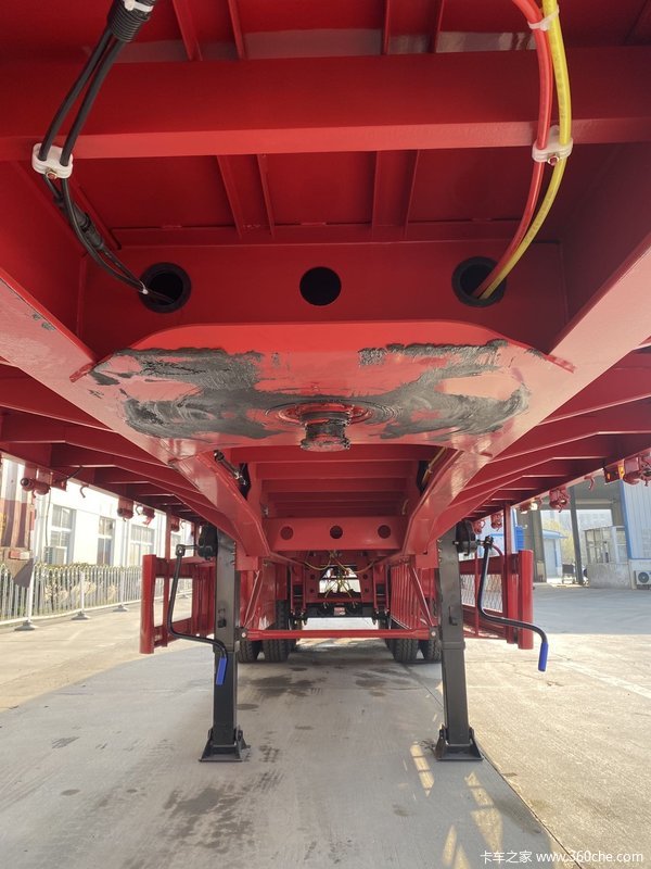 中集牌栏板车栏板式半挂车图片