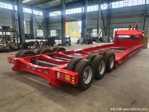 特种车轴线挂车图片