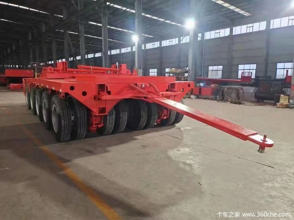 特种车轴线挂车图片