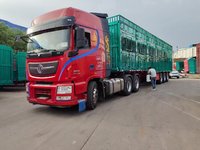 仓栏畜禽半挂车仓栅式半挂车图片