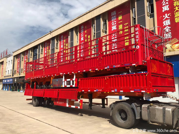 高价收挂车，后翻，侧翻，平板，有无手续均可集装箱式半挂车图片