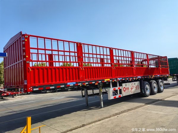 后推式自卸车自卸半挂车图片