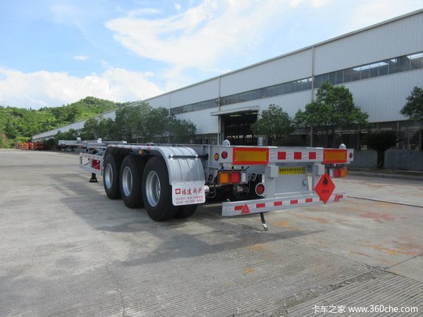 1一9类危险品集装箱骨架骨架式集装箱半挂车图片